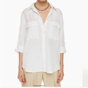 Babaton utility button up white size 2XS